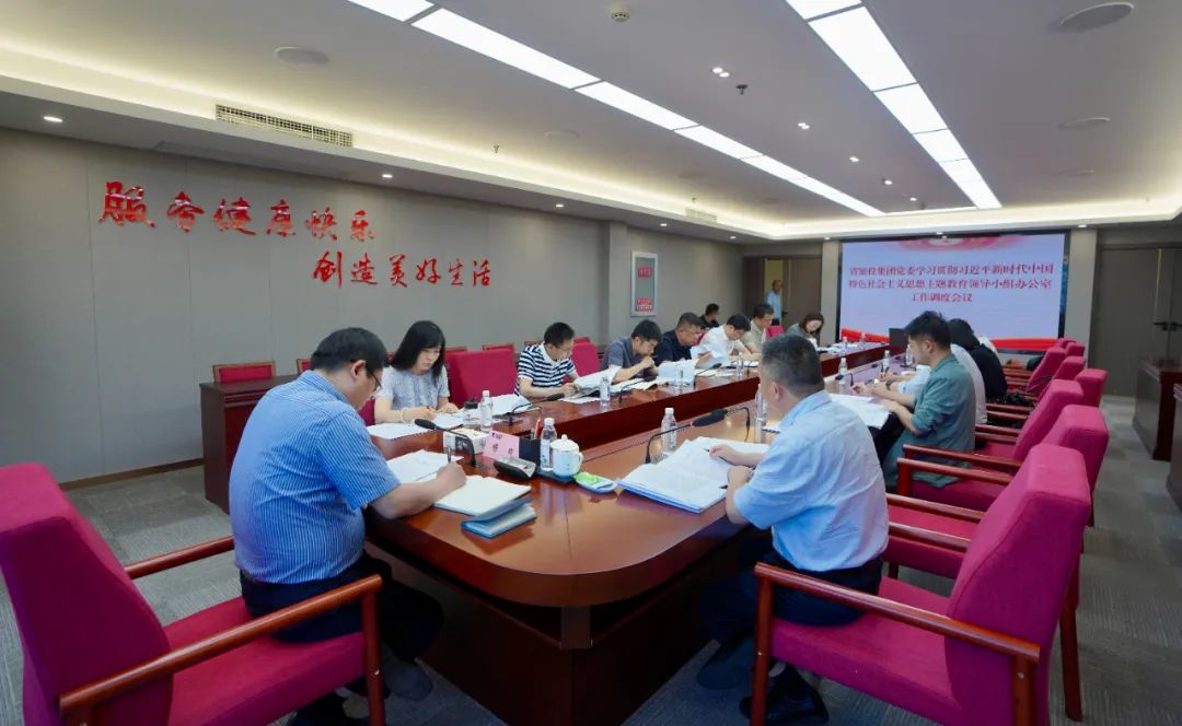 尊龙集团官网集团召开主题教育辅导幼组办公室工作调度会议